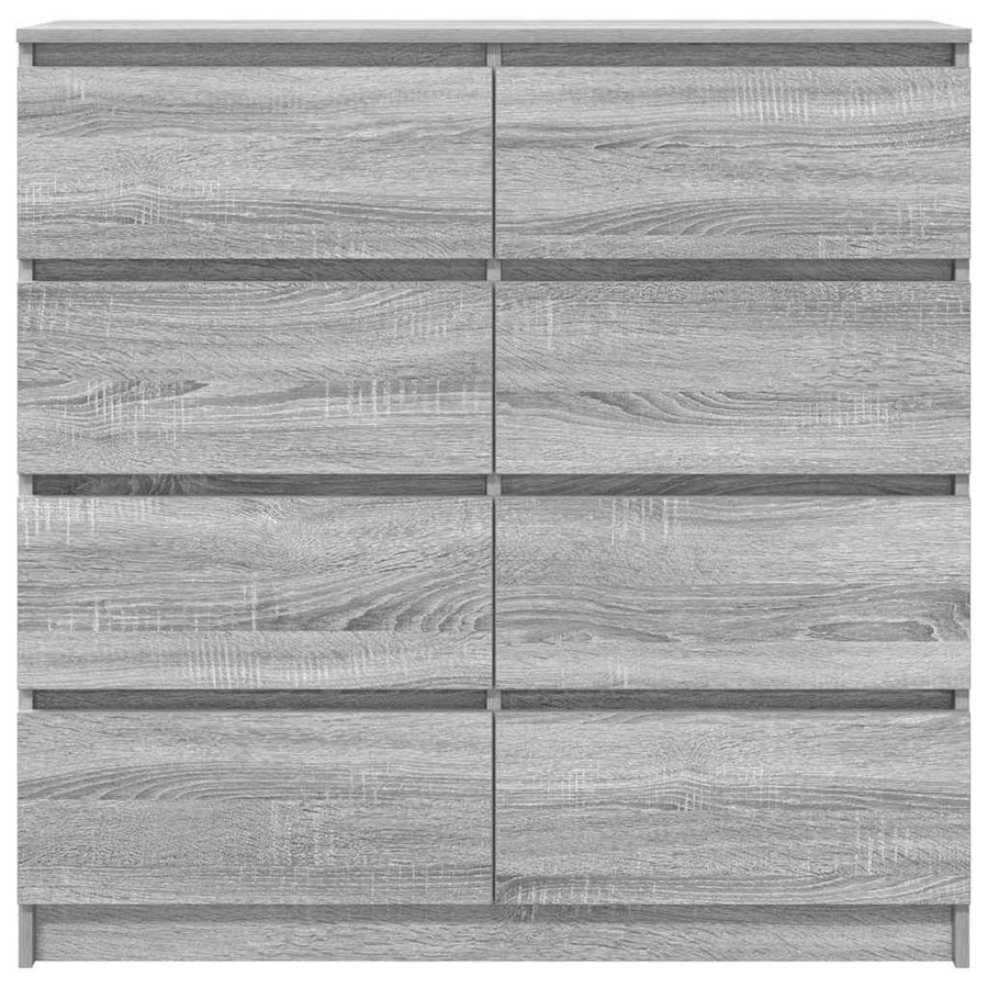 Dressoir 100x35x99 cm spaanplaat grijs sonoma