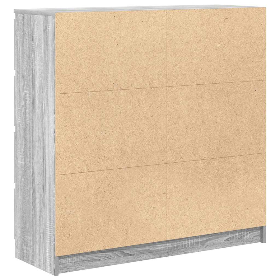 Dressoir 100x35x99 cm spaanplaat grijs sonoma