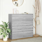 Sideboard 100x35x99 cm chipboard grey Sonoma