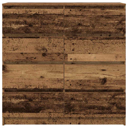 Dressoir 100x35x99 cm spaanplaat oud hout