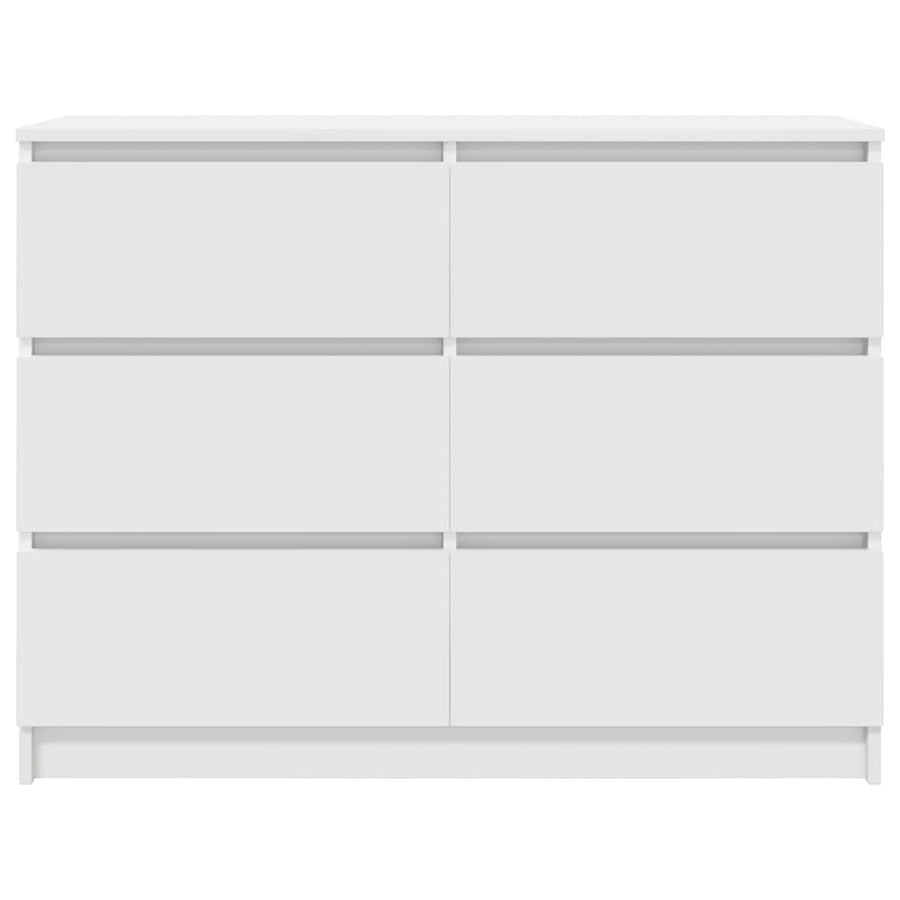 Dressoir 100x35x76 cm spaanplaat wit
