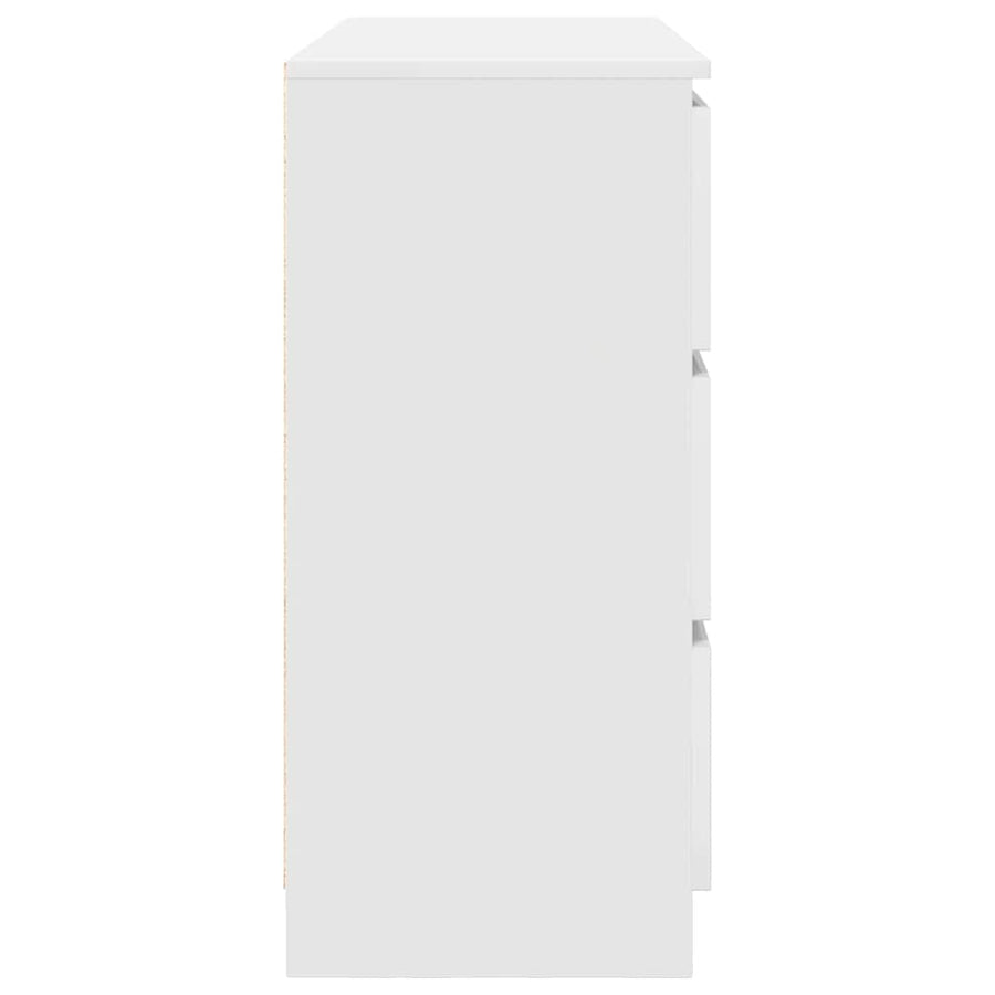 Dressoir 100x35x76 cm spaanplaat wit