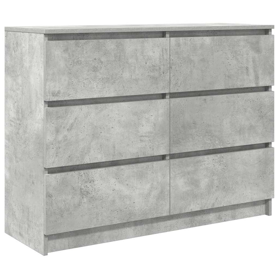 Dressoir 100x35x76 cm spaanplaat betongrijs