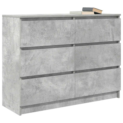 Dressoir 100x35x76 cm spaanplaat betongrijs