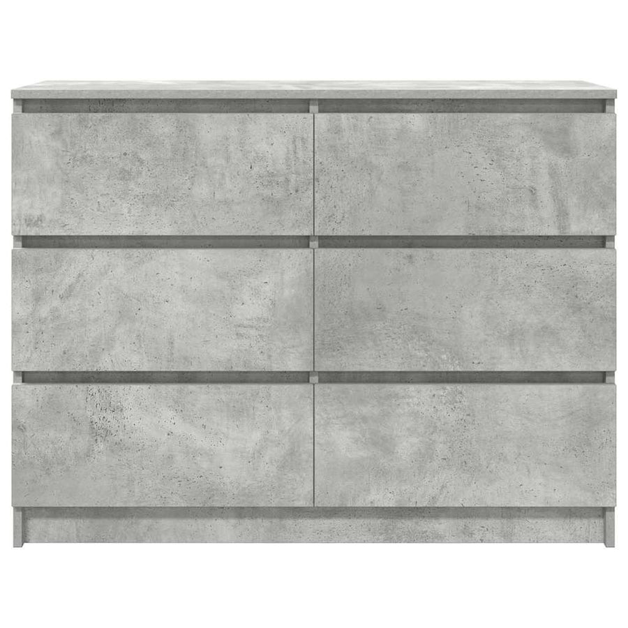 Dressoir 100x35x76 cm spaanplaat betongrijs