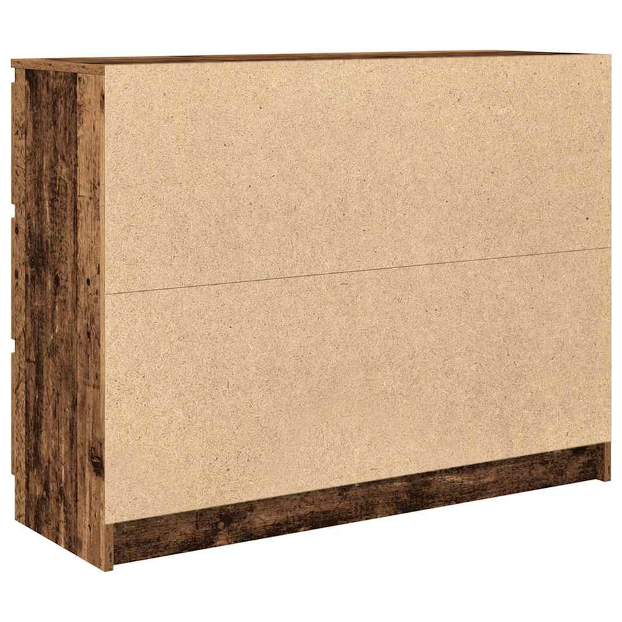 Dressoir 100x35x76 cm spaanplaat oud hout