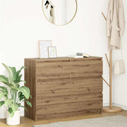 Dressoir 100x35x76 cm spaanplaat eikenkleurig