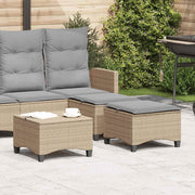 Tuinkruk 55x55x36 cm poly rattan beige