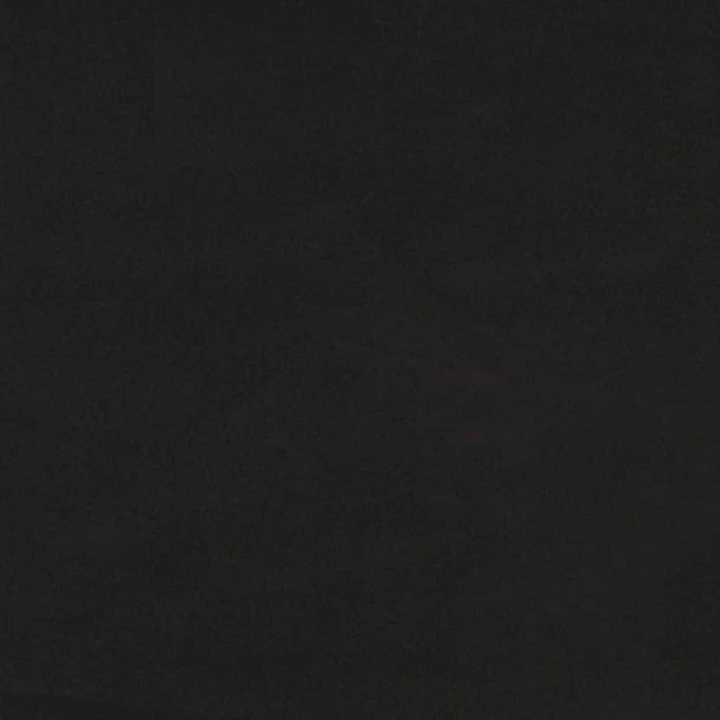 2-Zitsbank Met Ligstoel L-Vormig 125 Cm Fluweel Zwart