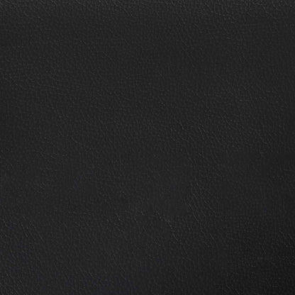 2-Zitsbank Met Ligstoel L-Vormig 125 Cm Kunstleer Zwart