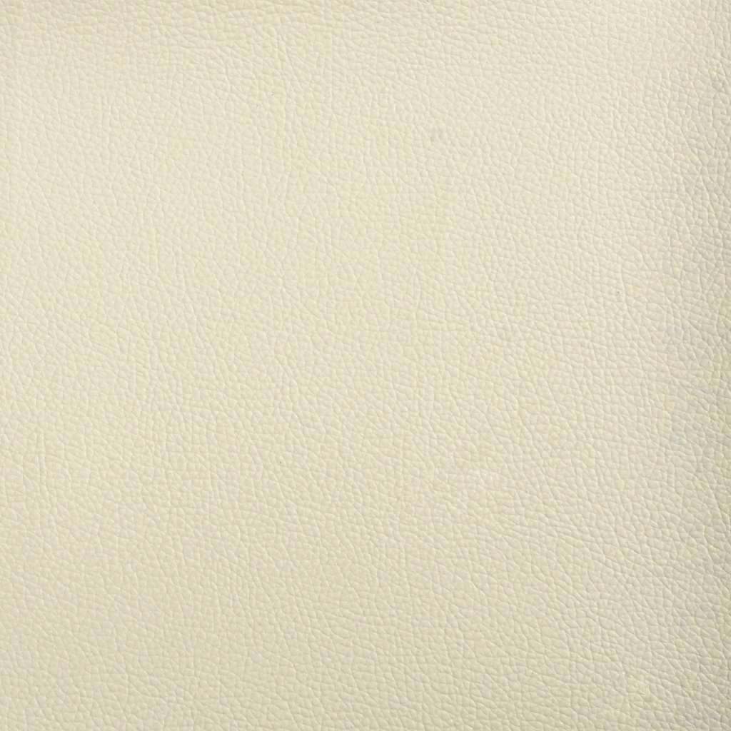 2-Zitsbank Met Ligstoel L-Vormig Kleurig 125 Cm Kunstleer Crème