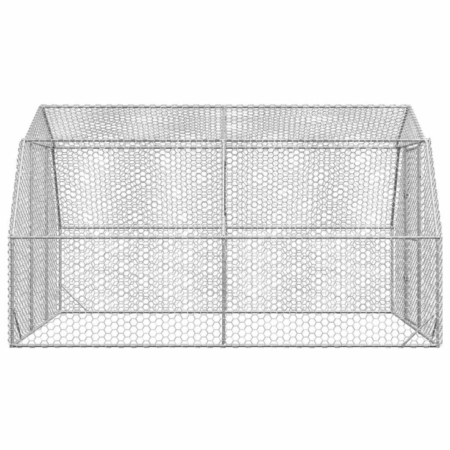 Kippenren 2,5x4x2,25 m gegalvaniseerd staal