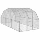 Chicken coop 2.5x6x2.25 m galvanized steel