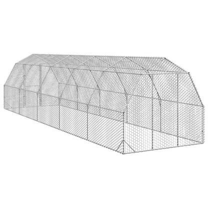 Kippenren 2,5x10x2,25 m gegalvaniseerd staal