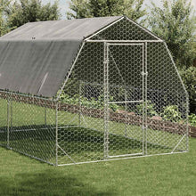 Kippenren met dak 2,5x4x2,25 m gegalvaniseerd staal
