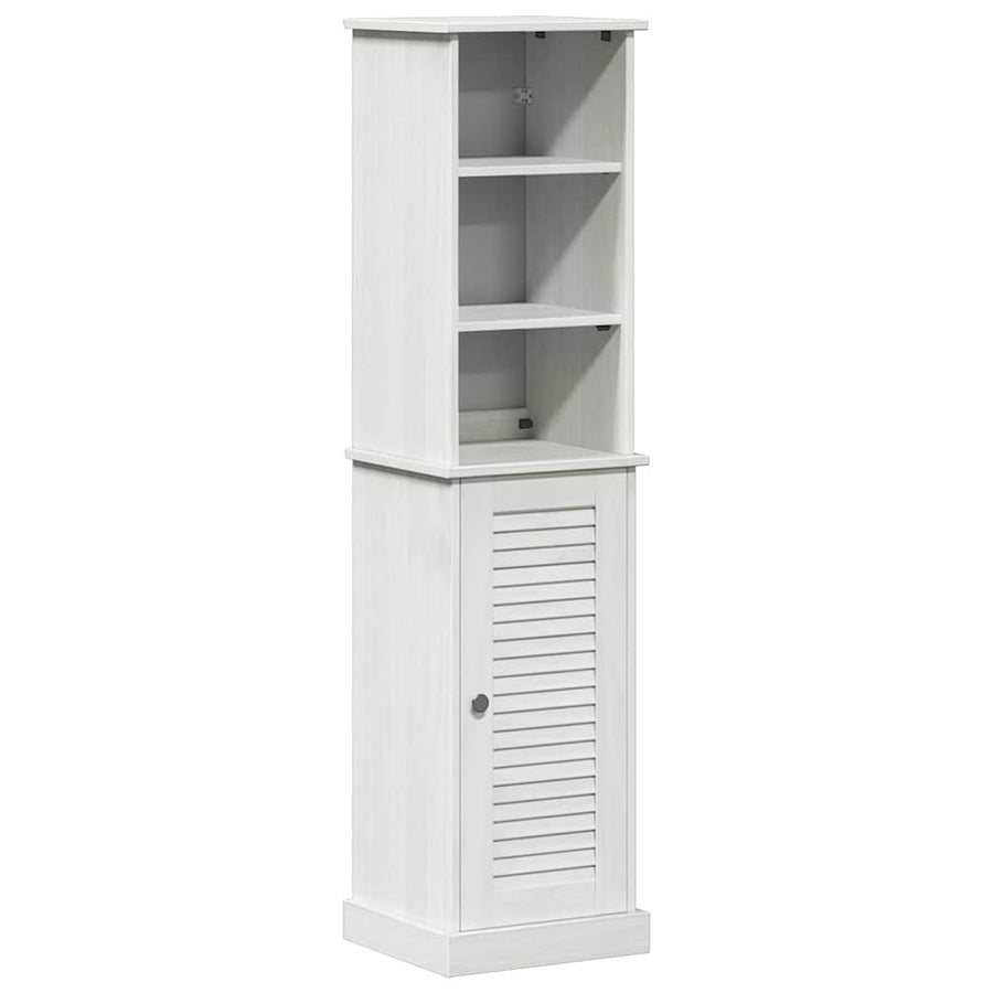 Badkamermeubelset met plank 2 pcs Bruin en wit 37 x 34 x 150 cm