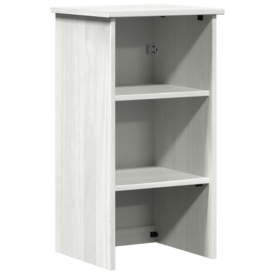 Badkamermeubelset met plank 2 pcs Bruin en wit 37 x 34 x 150 cm