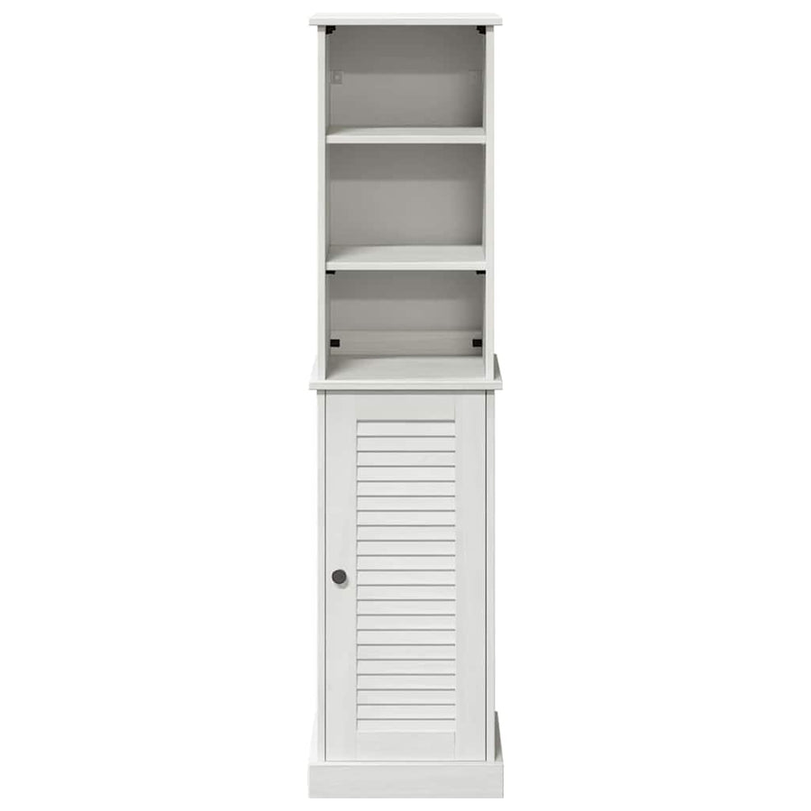 Badkamermeubelset met plank 2 pcs Bruin en wit 37 x 34 x 150 cm