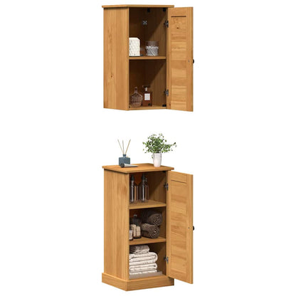 Badkamermeubelset 2 pcs Bruin en Honingbruin 37 x 34 x 80 cm