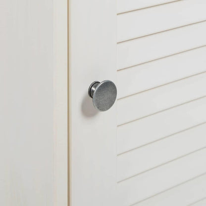 Badkamermeubelset met plank met opslag met de deur 2 pcs Antiekwit 37 x 34 x 80 cm
