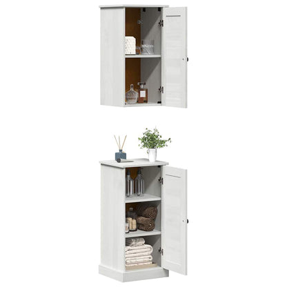 Badkamermeubelset met plank met opslag met de deur 2 pcs Antiekwit 37 x 34 x 80 cm