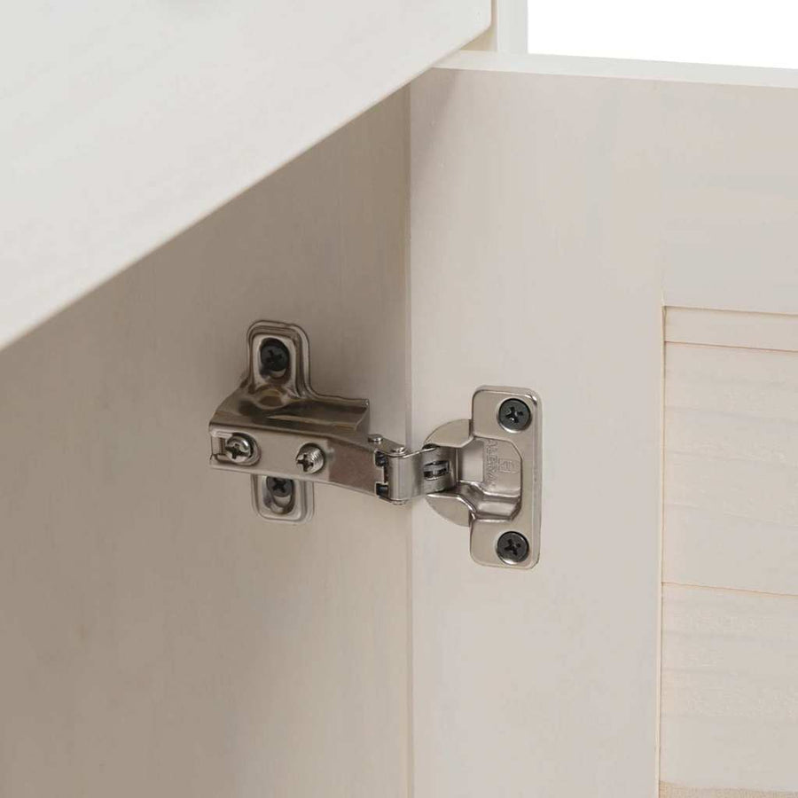 Badkamermeubelset met lade met plank 2 pcs Bruin en wit 37 x 34 x 150 cm