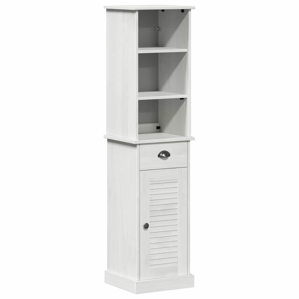 Badkamermeubelset met lade met plank 2 pcs Bruin en wit 37 x 34 x 150 cm