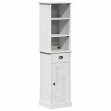 Badkamermeubelset met lade met plank 2 pcs Bruin en wit 37 x 34 x 150 cm
