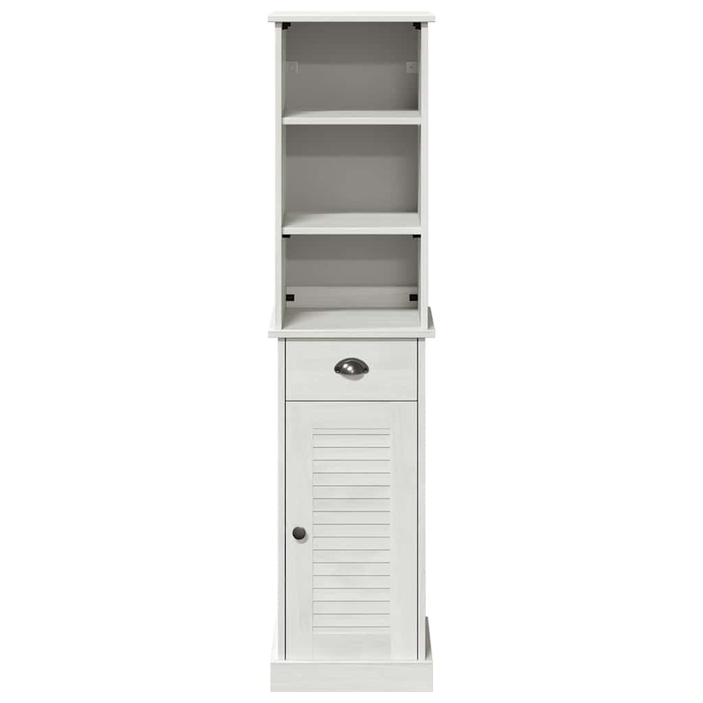 Badkamermeubelset met lade met plank 2 pcs Bruin en wit 37 x 34 x 150 cm