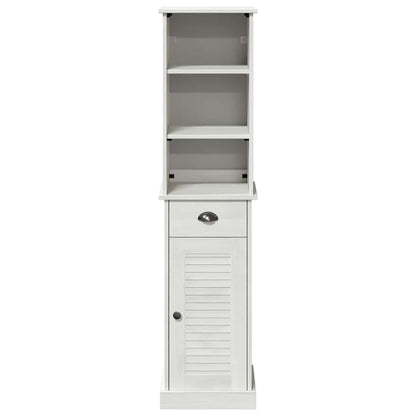 Badkamermeubelset met lade met plank 2 pcs Bruin en wit 37 x 34 x 150 cm