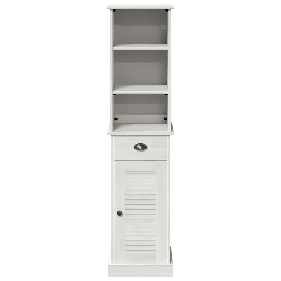 Badkamermeubelset met lade met plank 2 pcs Bruin en wit 37 x 34 x 150 cm