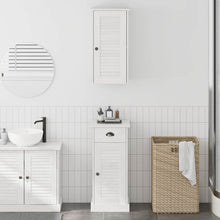 Badkamermeubelset met lade met plank 2 pcs Bruin en wit 37 x 34 x 80 cm