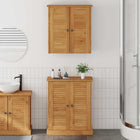 Badkamermeubelset grenenhout 67.5x34x80 cm bruin