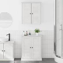 Badkamermeubelset met plank met opslag met de deur 2 pcs Bruin 67.5 x 34 x 80 cm