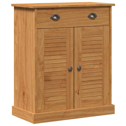 Badkamermeubelset met lade met plank met opslag met de deur 2 pcs Bruin 67.5 x 34 x 80 cm