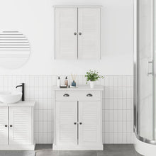 Badkamermeubelset met lade met plank met opslag met de deur 2 pcs Bruin 67.5 x 34 x 80 cm