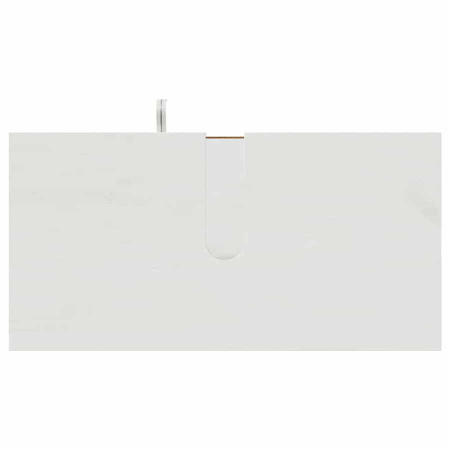 Badkamermeubelset met lade met plank 3 pcs Antiekwit 37 x 34 x 110 cm