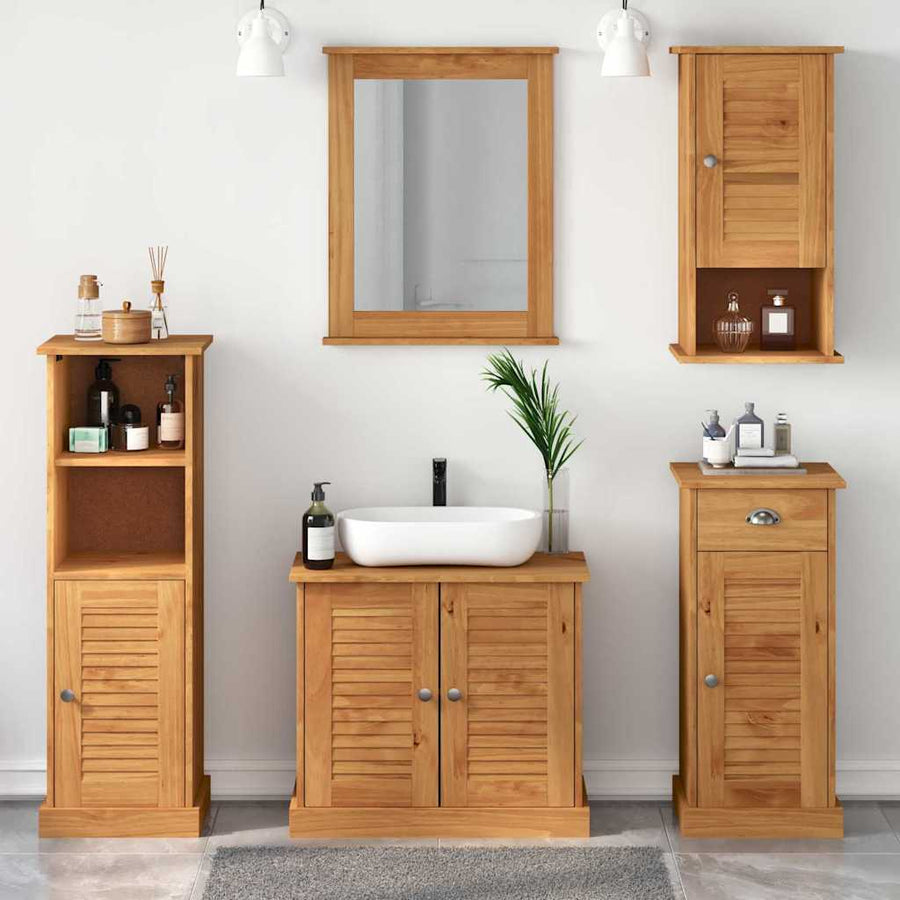 Badkamermeubelset VIGO 5 st Honingbruin 37 x 34 x 110 cm