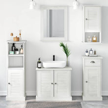 Badkamermeubelset met lade met plank 5 pcs Antiekwit 37 x 34 x 110 cm