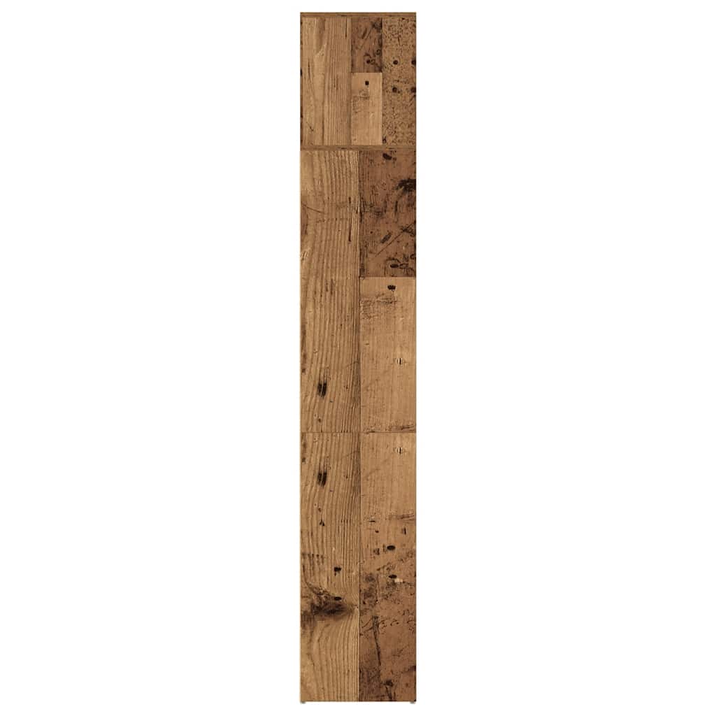 Boekenkasten 3 st bewerkt hout oud houtkleurig