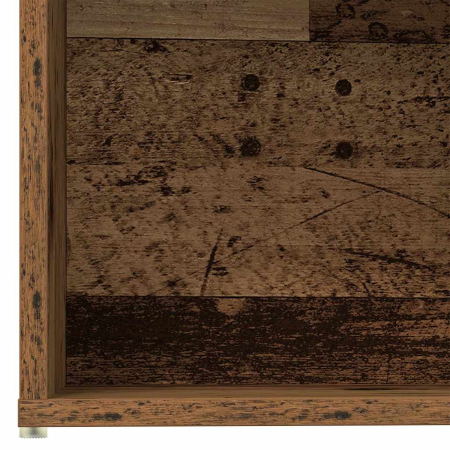 Boekenkasten 3 st bewerkt hout oud houtkleurig