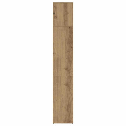 Boekenkasten 3 st bewerkt hout artisanaal eikenkleur