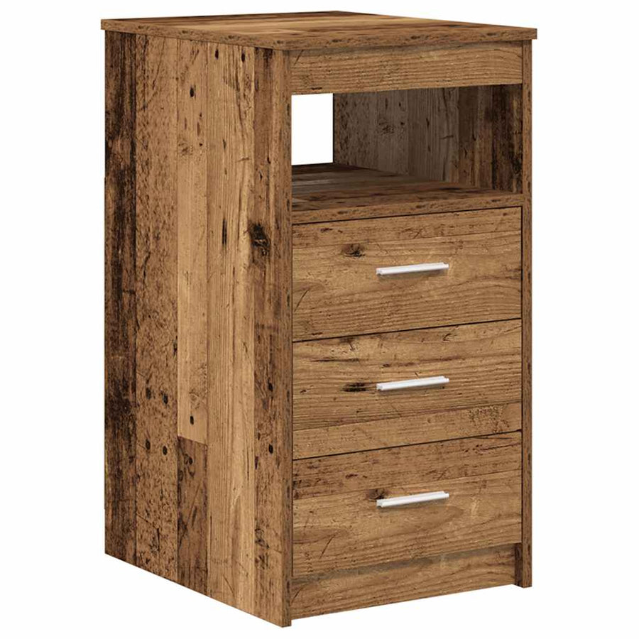 Bureau met kast Oud hout Bewerkt hout