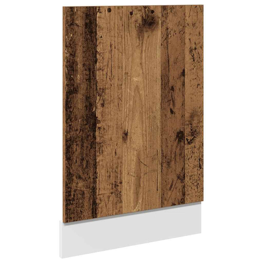 7-delige Keukenkastenset bewerkt hout oud houtkleurig