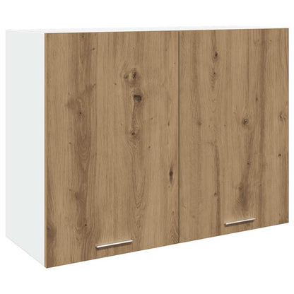 7-delige Keukenkastenset bewerkt hout artisanaal eikenkleurig