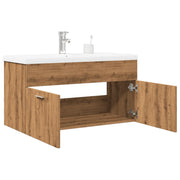 Wastafelkast 90x38,5x46 cm bewerkt hout eikenkleurig