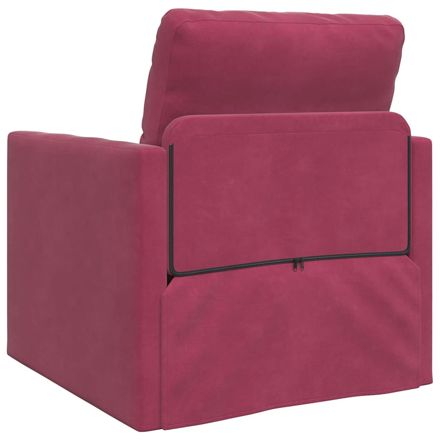 Slaapbank 60cm Wijnrood Fluweel