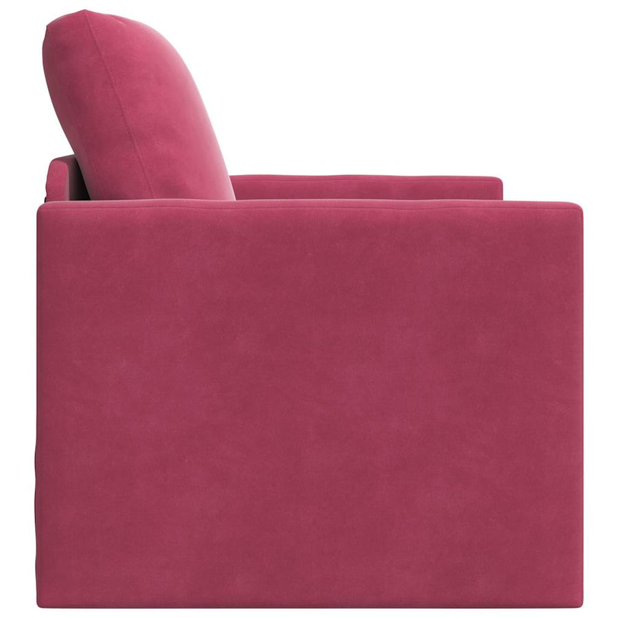 Slaapbank 60cm Wijnrood Fluweel