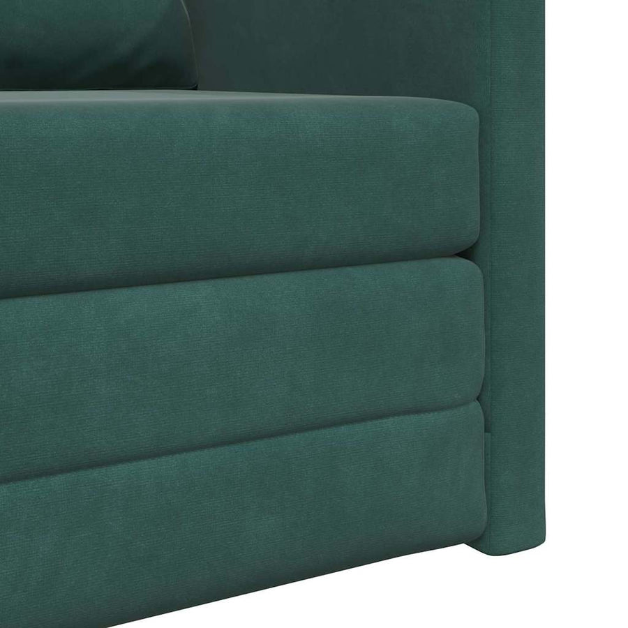 Slaapbank 60cm Donkergroen Fluweel