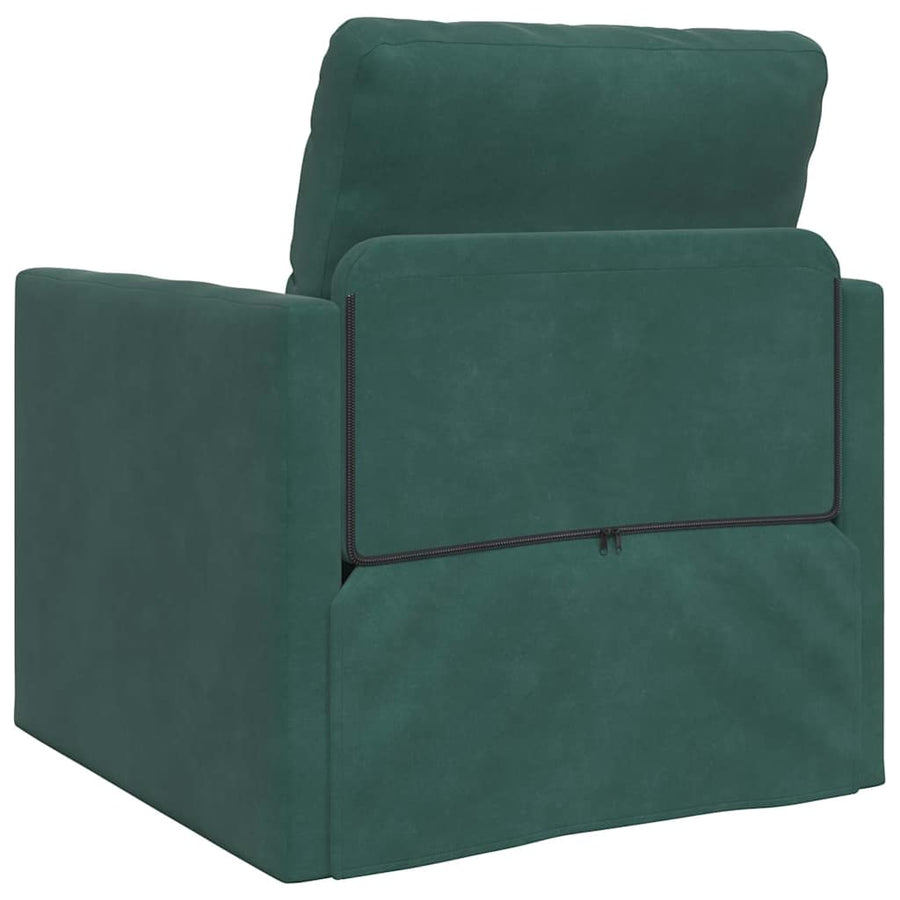 Slaapbank 60cm Donkergroen Fluweel